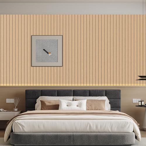Arthome Peel and Stick Slat Wall Panels 15.7"x360", Self-Adhesive PVC Wood - Image 3