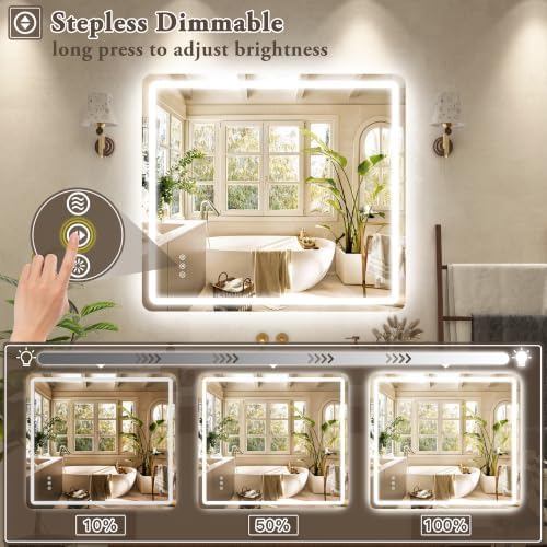 40"x36" LED Bathroom Mirror - Image 5