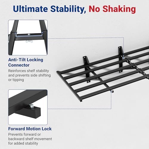 FLEXIMOUNTS 4-Pack 2x6ft Garage Wall Shelving - Image 6