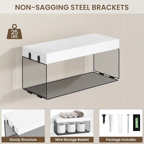Acovy 16in Bathroom Floating Shelves - Image 4