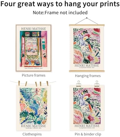 Baccone Henri Matisse Wall Art Set of 3 Colorful Abstract Poster Aesthetic - Image 7