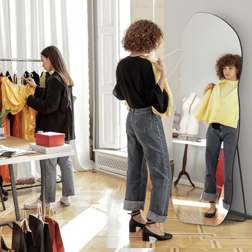 QDSSDECO Full Length Mirror Irregular Wavy Mirror - Image 5