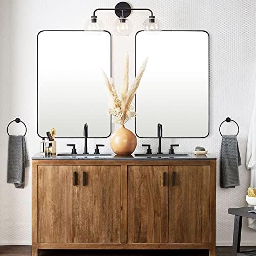 GRACTO 20X30'' Oil Rubbed Bronze Bathroom Rectangle Mirror - Image 4