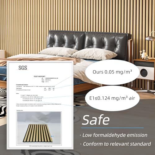 Art3d Acoustic Wood Slat Panels 94.5"x24" - Image 4