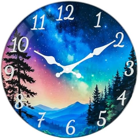 Silent Non Ticking Glass Wall Clock by wallclock