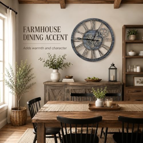 The B-Style 30" Large Wall Clock, Carbon Gray - Image 4