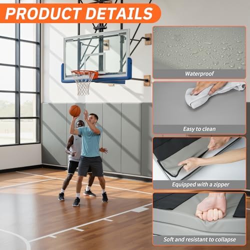 Gym Wall Padding 1 Piece 2" High-Density Thick Foam Wall Protector, 23.6''x60'' - Image 3