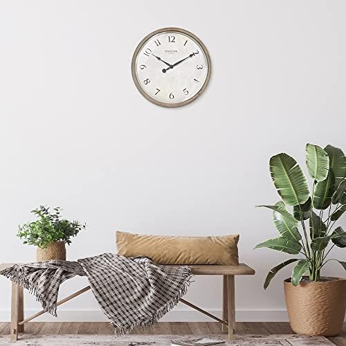 10" Silent Modern Farmhouse Wall Clock - Image 6