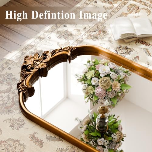 71"x32" Bronze Vintage Arched Full Length Mirror - Image 4