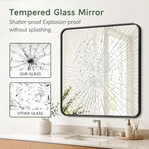 Bathroom Vanity Mirror, 36”x30” Wall Mirror - Image 6