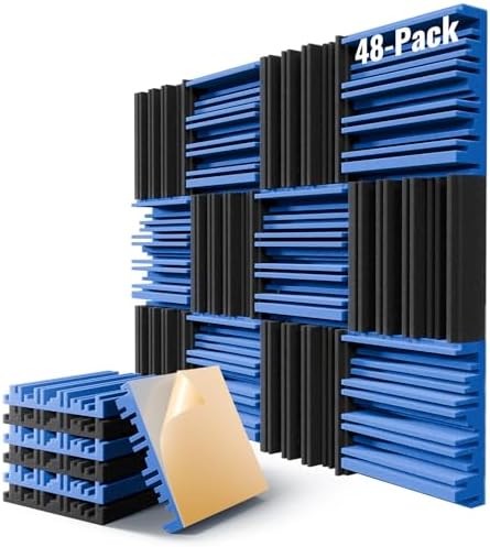 48 Pack Sound Proof Foam Panels by LIGHTDESIRE