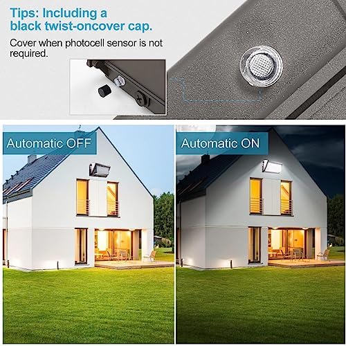 Lightdot 6 Pack 150W LED Wall Pack Lights, Outside LED Exterior Light - Image 5