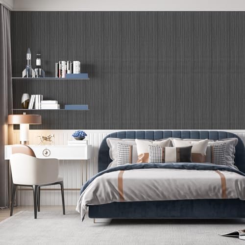 3D Wood Slat Wall Panels Peel and Stick Faux Wood Grain Thick Wallpaper - Image 7