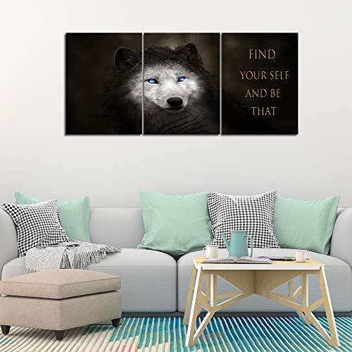 Yetaryy Wolf Canvas Quotes Wall Art Inspirational Entrepreneur Motivational - Image 5