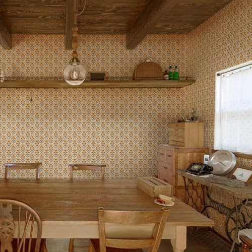 Dimoon 17.3''x78.7'' Peel and Stick Wallpaper Floral Cute Contact Paper Vintage - Image 7