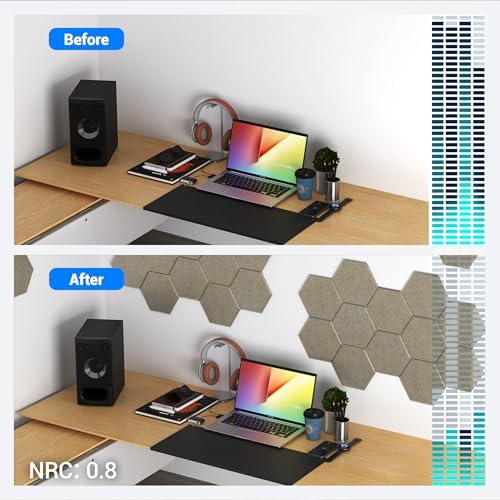 Acoustic Panels, Magrowill 12-Pack Soundproof Wall Panels 14 X 12 X 0.4 Inches - Image 5