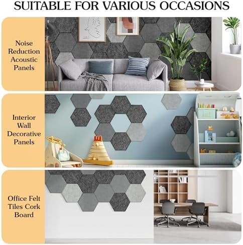 Acoustic Panels, Magrowill 12-Pack Soundproof Wall Panels 14 X 12 X 0.4 Inches - Image 6