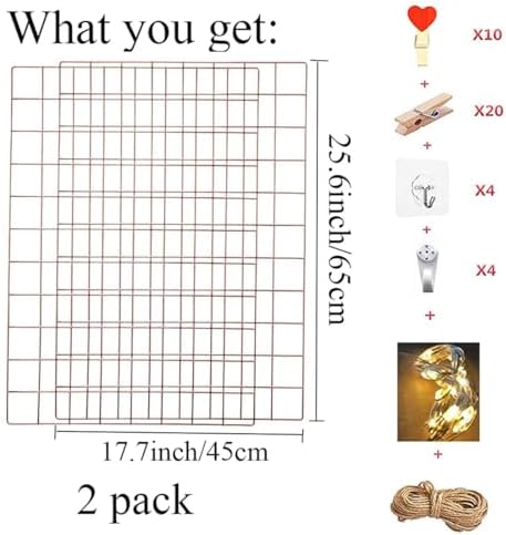 2 Pack Large Wall Grid Panels - Image 2