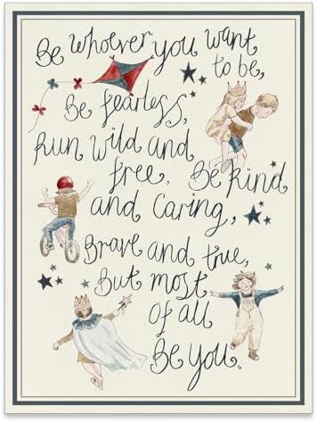 GO-SANTNN Watercolor Kids Poetry Wall Art Toddler Quotes Positive Affirmations by Unknown