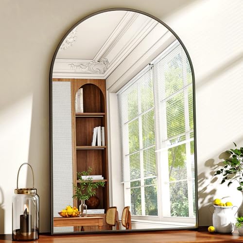 XRAMFY 16"x24" Black Arched Bathroom Mirror - Image 2