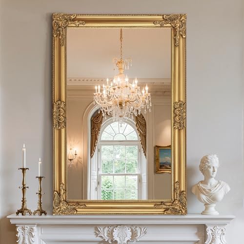 TRAHOME Vintage Gold Mirror for Wall by TRAHOME