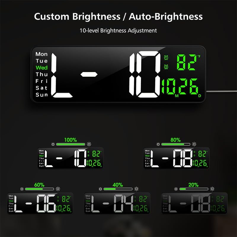 Zgrmbo 16-inch Digital Wall Clock - Image 4