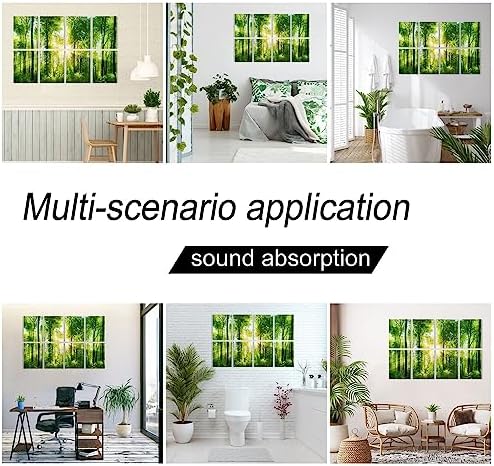YPY Sound Proofing Panels, Sound Absorbing Wall Art Forest, Acoustic Panels - Image 4
