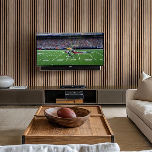 MSI Natural Wood Slat Acoustic Panel 3D Fluted MDF Sample Accent Wall Tile - Image 4