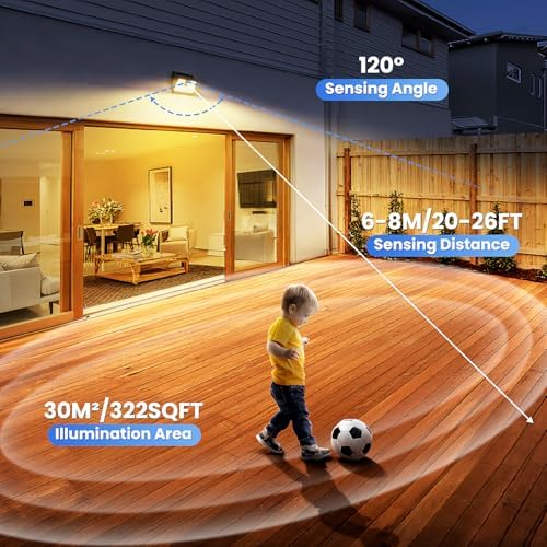 Solar Motion Sensor Outdoor Lights, Super Bright Solar Lights Outdoor Waterproof - Image 7