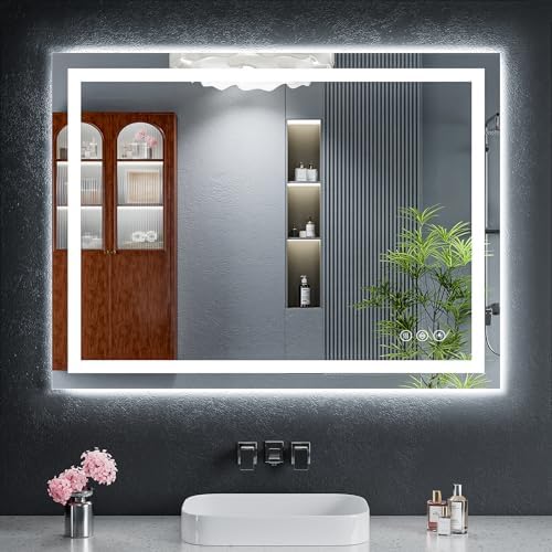 32"x40" LED Bathroom Mirror by MYSUNORIA