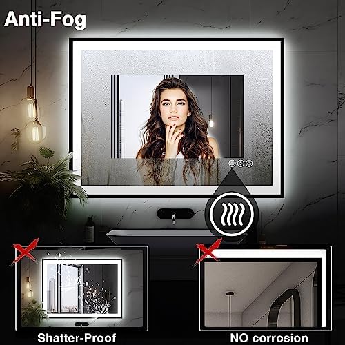 EchosLife 40x24 LED Bathroom Mirror - Image 6
