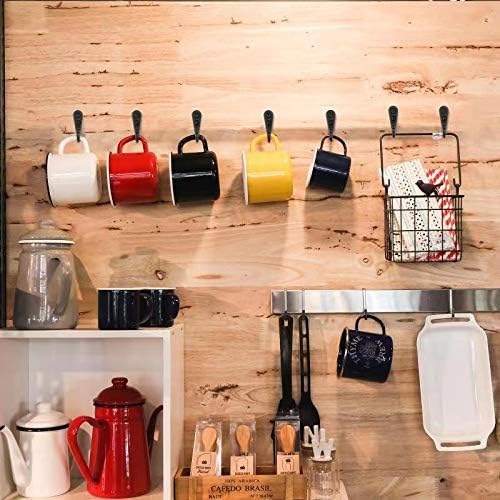ZAYBOD 15 Pack Black Wall Hooks, Premium Zinc Alloy Coat Hook - Image 5