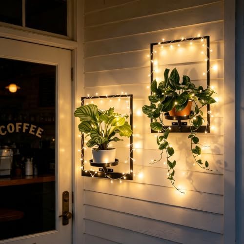 Wall Plant Holder Floating Plant Shelves - Image 2