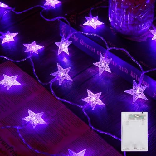 Minetom 50 LED Star String Lights, 17ft Battery Operated Fairy Lights by Minetom