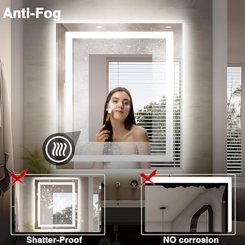 EchosLife 32"x36" LED Bathroom Mirror - Image 6
