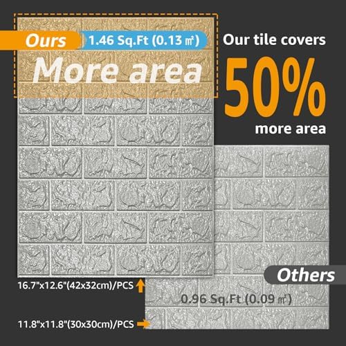 Art3d 44 Square Feet Wall Panel Foam - Image 2
