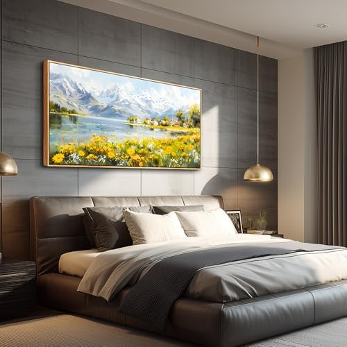 Large Framed Landscape Wall Art - Image 4