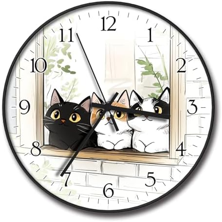 8 inch Decorative Wall Clock Battery Operated by Procosify
