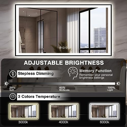 EchosLife 55x30 LED Bathroom Mirrors - Image 5