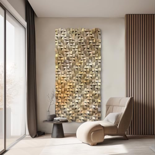 LIUZEYUE - Giant Textured Wood Panel, Modern Abstract Design, Focal Point - Image 6