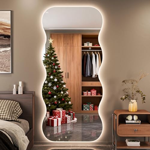 Hasipu 71"x31" Wavy Full Length Mirror by Whatssuitableisthebest