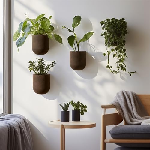 LA JOLIE MUSE Wall Planters for Indoor Plants, Hanging Flower Pots, 2 Pack - Image 3