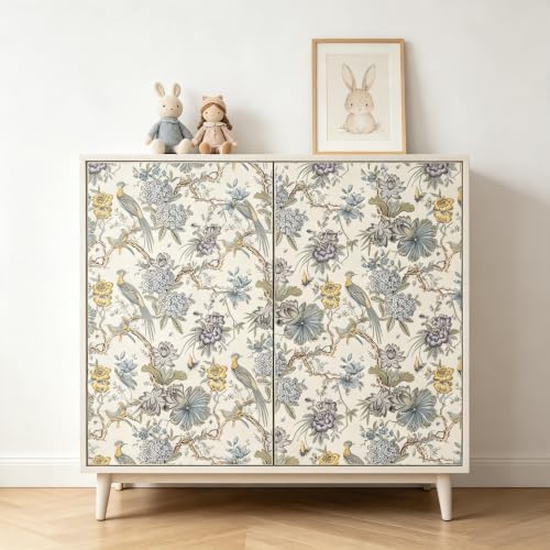 Peel and Stick Wallpaper for Bedroom Badroom Vintage Bird Floral Botanical - Image 6