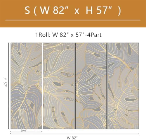 Tropical Palm Leaf Wallpape Mural Peel and Stick 82"x57" - Image 4