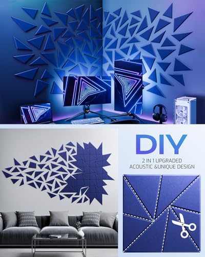 22 Pack Self-Adhesive Acoustic Panels, Sound Proof Foam Panels - Image 5