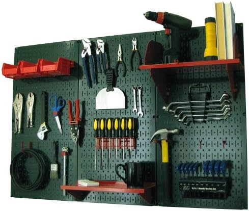 Wall Control Pegboard Organizer 4 ft. Metal Pegboard Standard Tool Storage Kit by Wall+Control