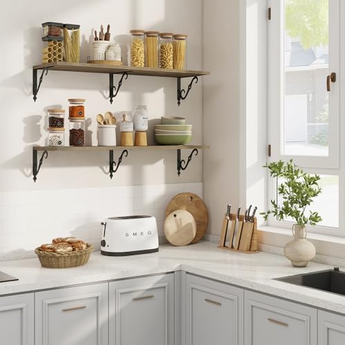 RICHFOCUS 12 Inch Deep Floating Shelves - Image 2