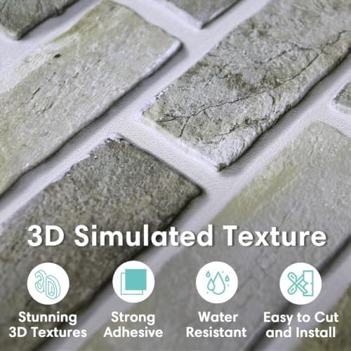 Commomy 3D Faux Brick Peel and Stick - Image 2