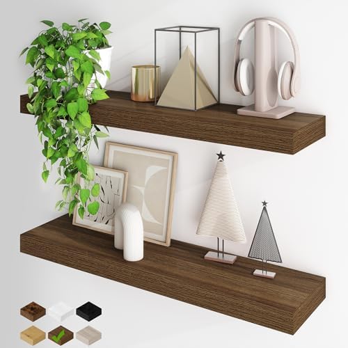 Fun Memories Floating Shelves for Wall, 32Inch Floating Shelves Set of 2 by FunMemories