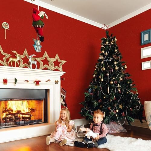 Red Peel and Stick Self Adhesive Wallpaper Countertop Contact Paper - Image 5